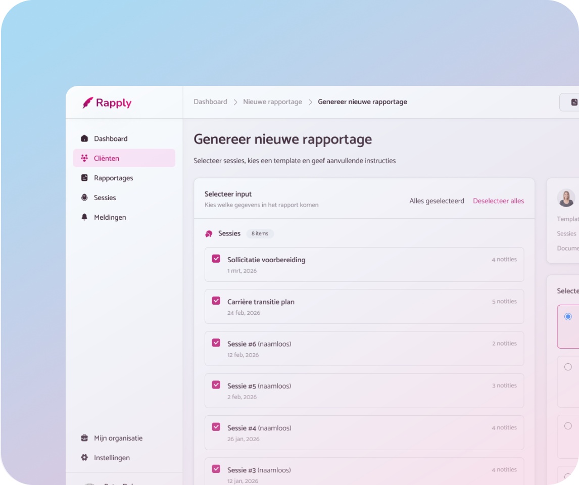 Kies het juiste format